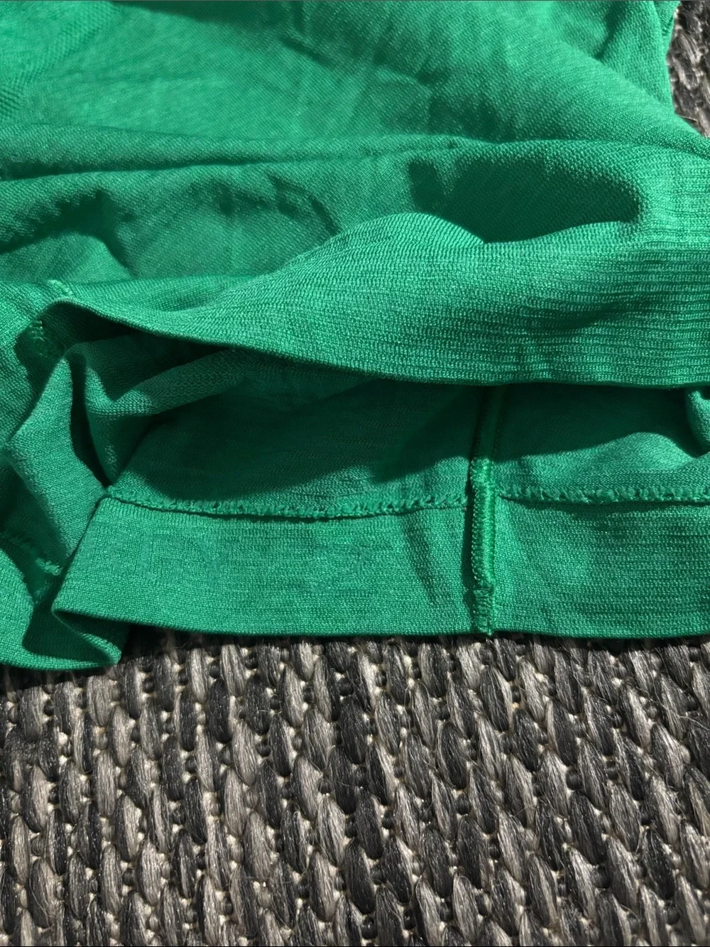 Lululemon Swiftly Tech Crop Short Sleeve Shirt Everglade Green Silverescent Sz 2